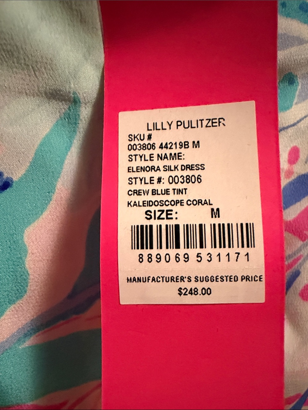 NWT Lilly Pulitzer Elenora Silk Dress - Picture 6 of 6